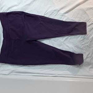 Terra & Sky Purple Leggings Stretchy Full-Length Design
